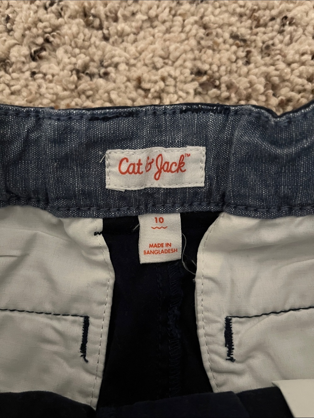 Cat & Jack Boys Shorts Bundle 3-Pack Size 10 Black Camo Navy Blue - Picture 3 of 7